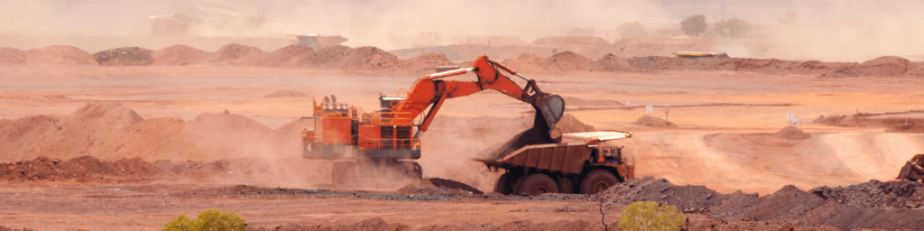 Mining Machine on Construction Site